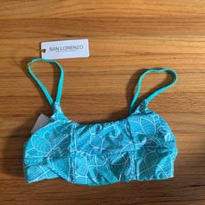 San Lorenzo Turquoise Bikini Top